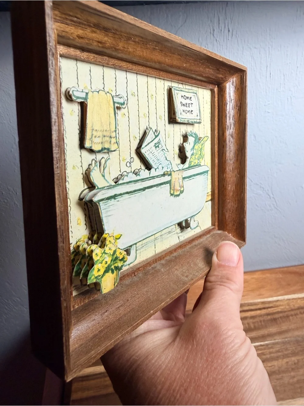 Vintage-1970s Sammy Bowen Shadow Box